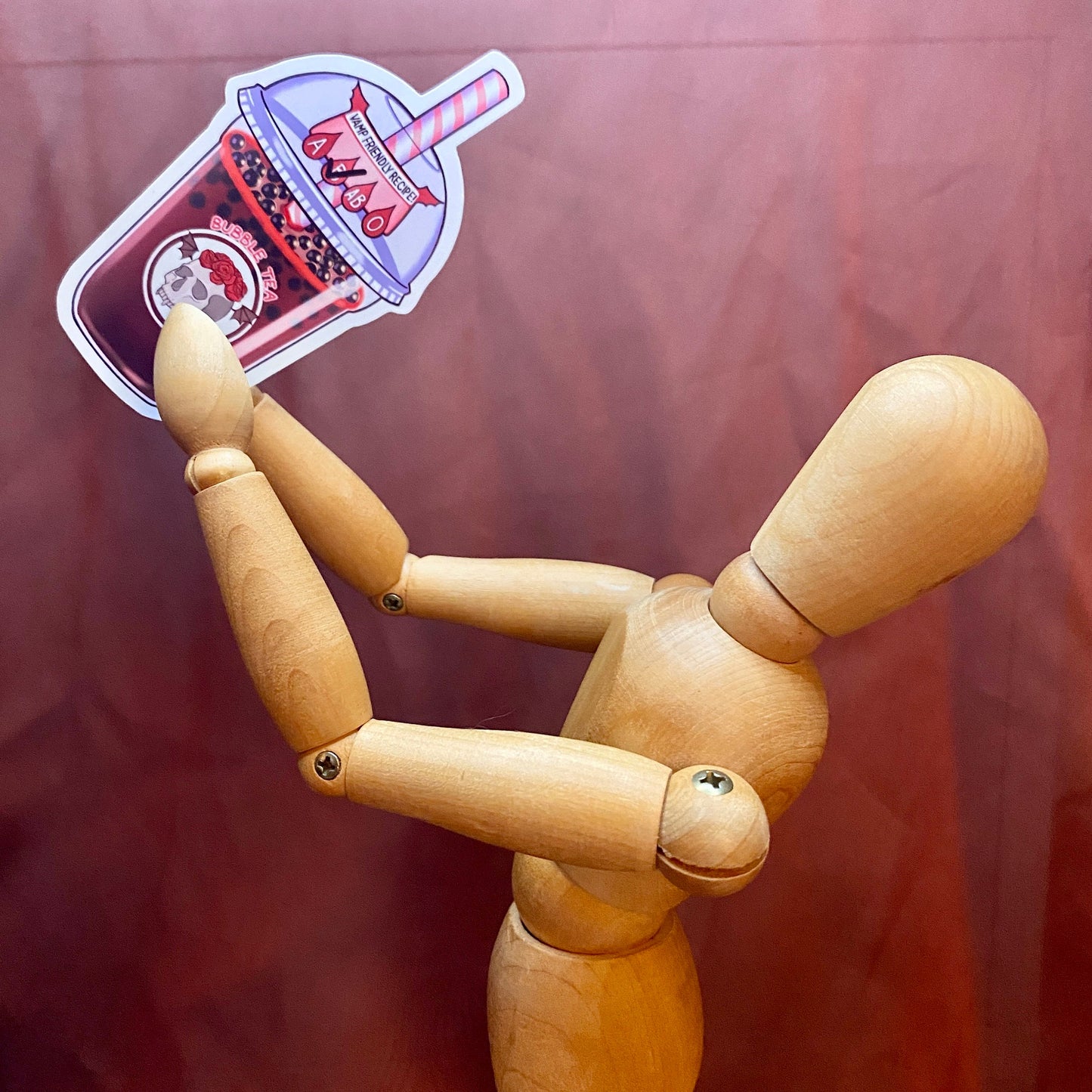 Blood Bubble Tea - Vampire Sticker