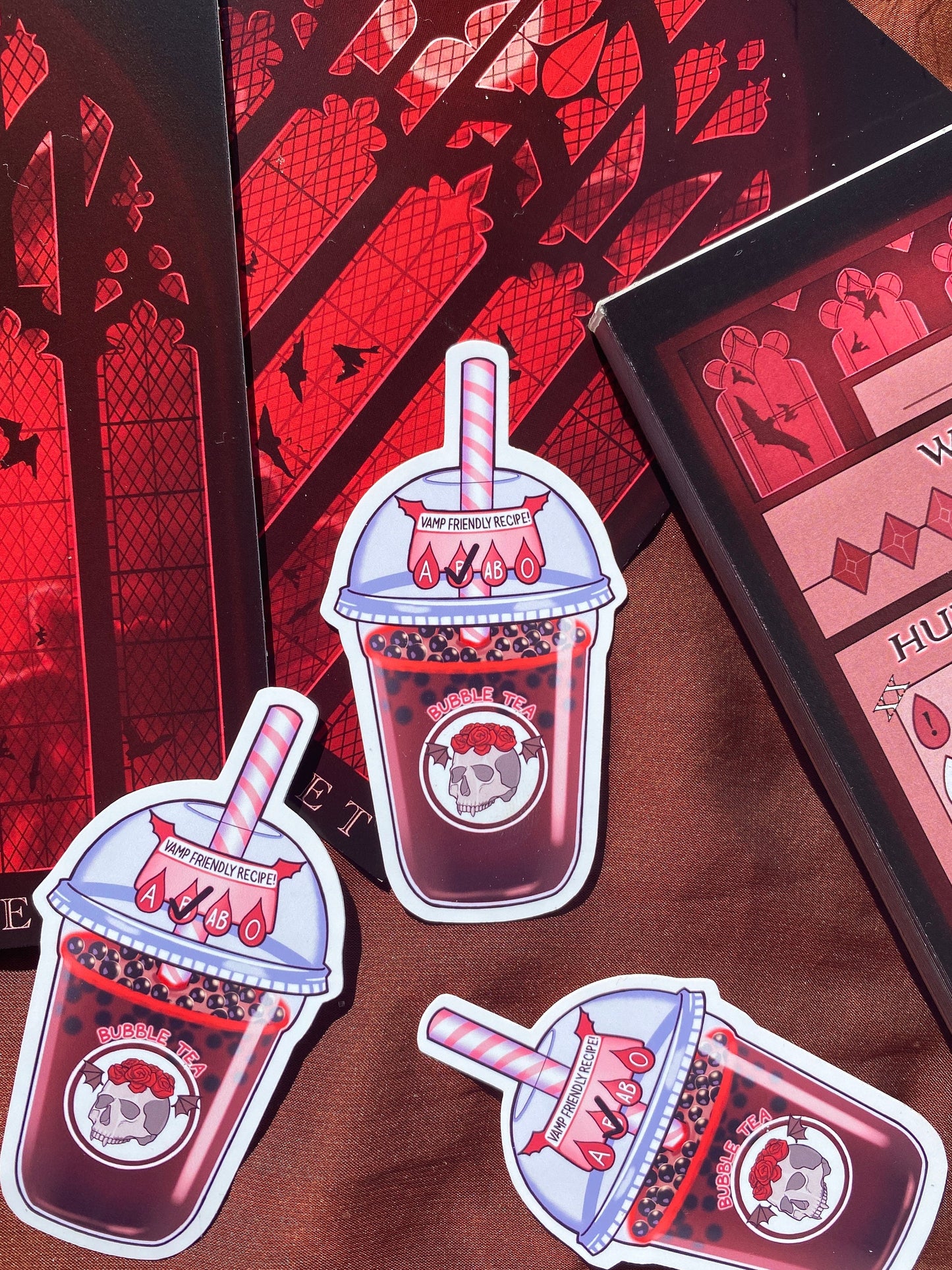 Blood Bubble Tea - Vampire Sticker