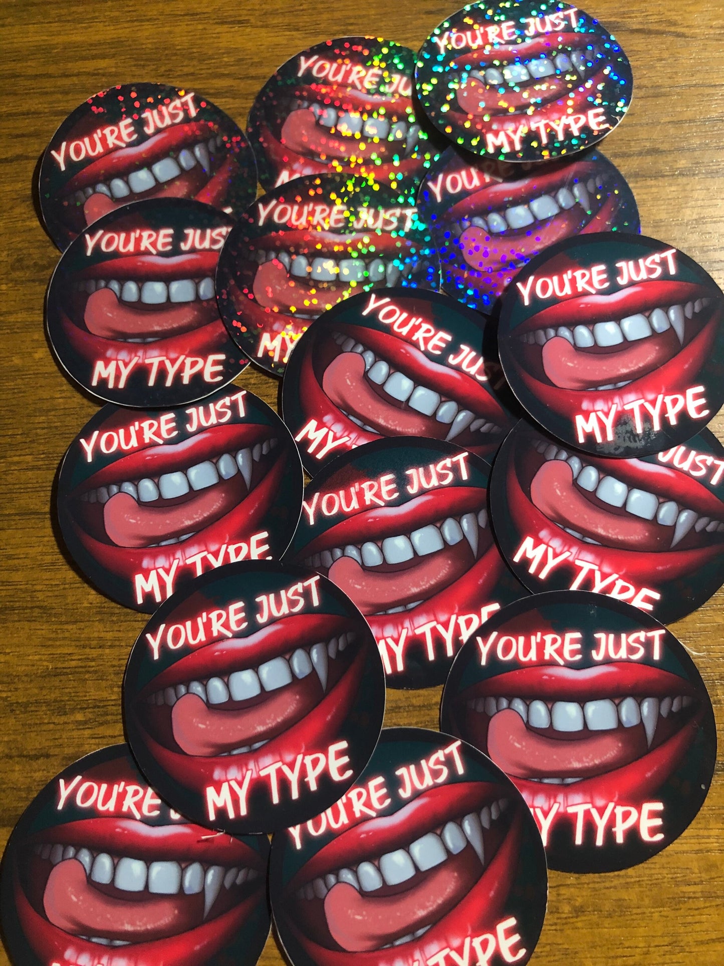 You're Just My Type - Vampire Sticker