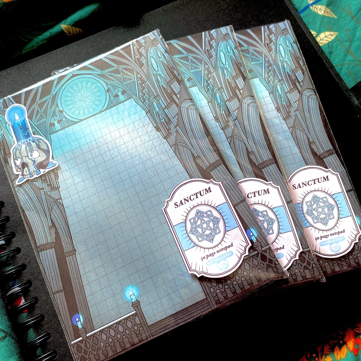 Sanctum Notepad - Dark Academia Gothic Magic Memo Pad