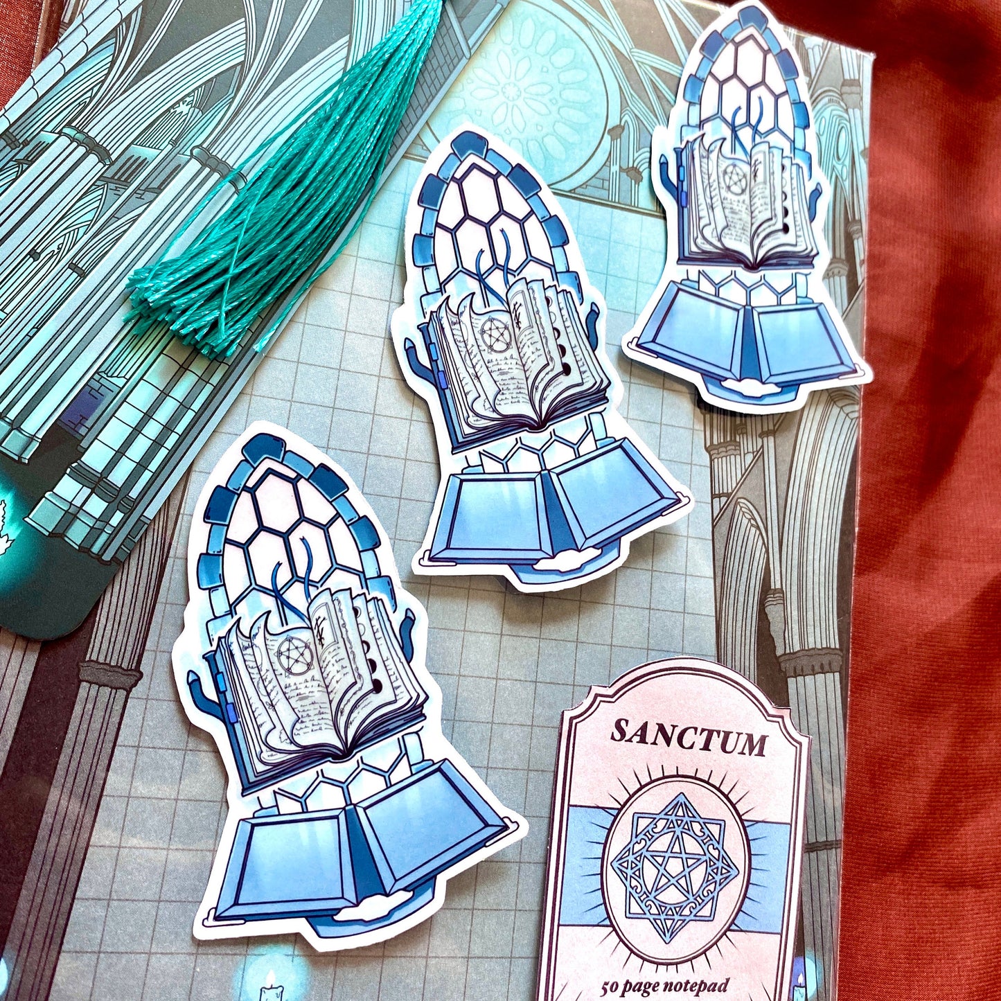 Floating Spellbook - Gothic Witchy Sticker