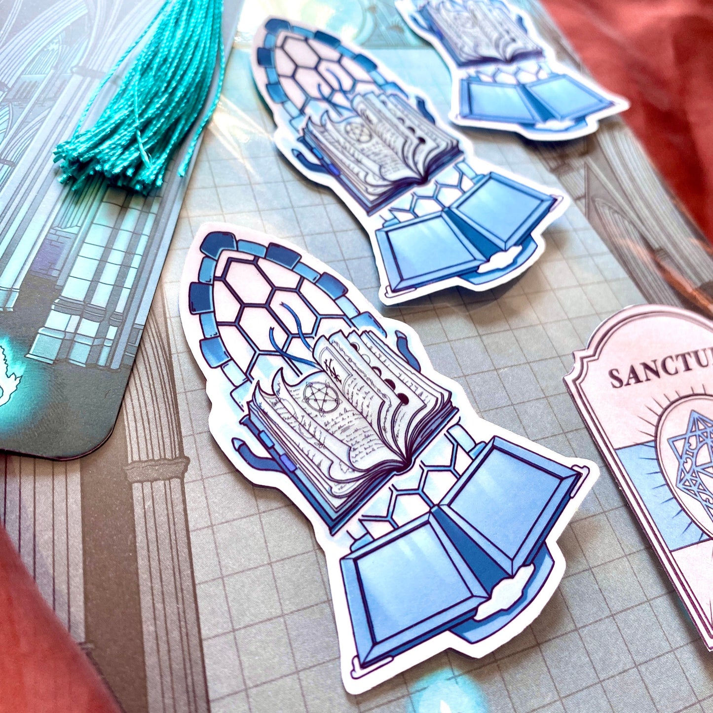 Floating Spellbook - Gothic Witchy Sticker