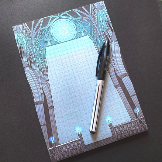 Sanctum Notepad - Dark Academia Gothic Magic Memo Pad