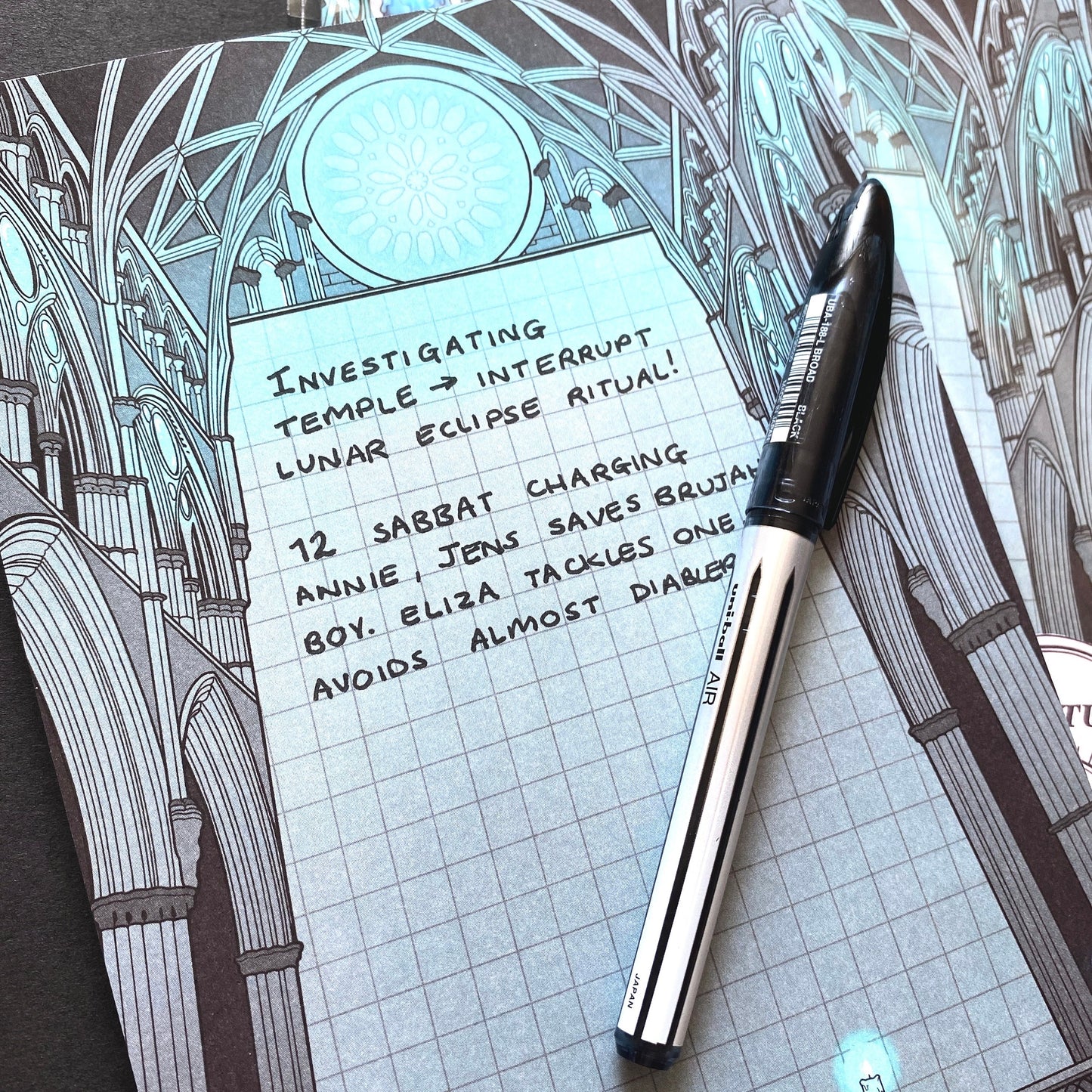 Sanctum Notepad - Dark Academia Gothic Magic Memo Pad