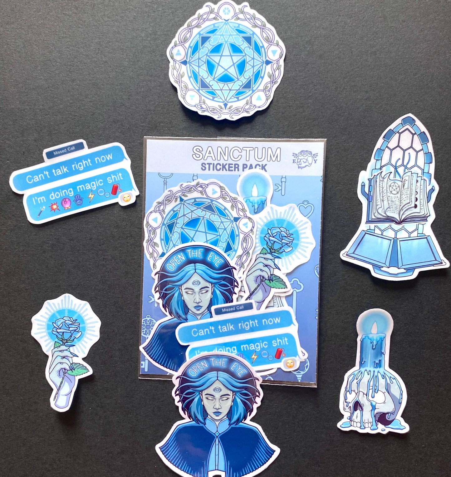 The Sanctum - Gothic Magic Clear Sticker Pack (6 pieces)