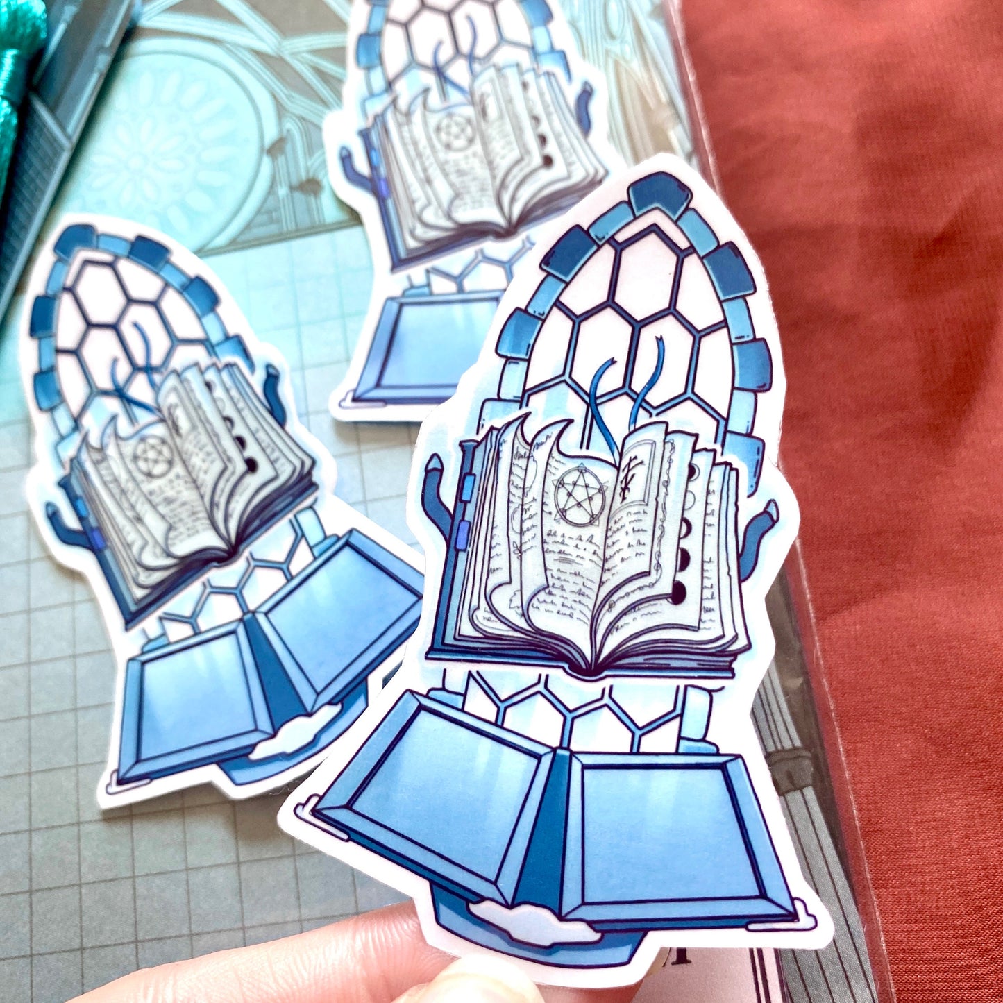 Floating Spellbook - Gothic Witchy Sticker