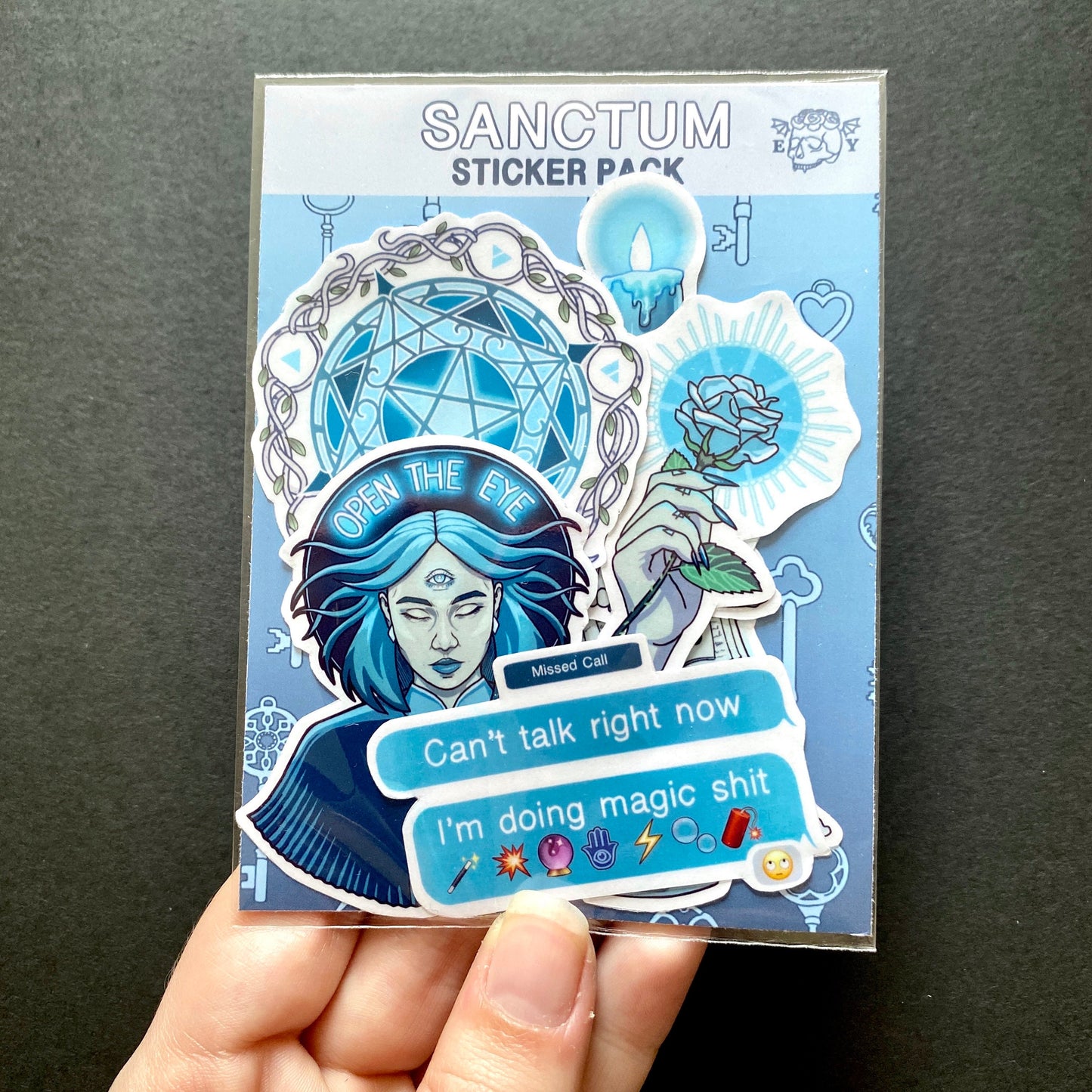 Floating Spellbook - Gothic Witchy Sticker