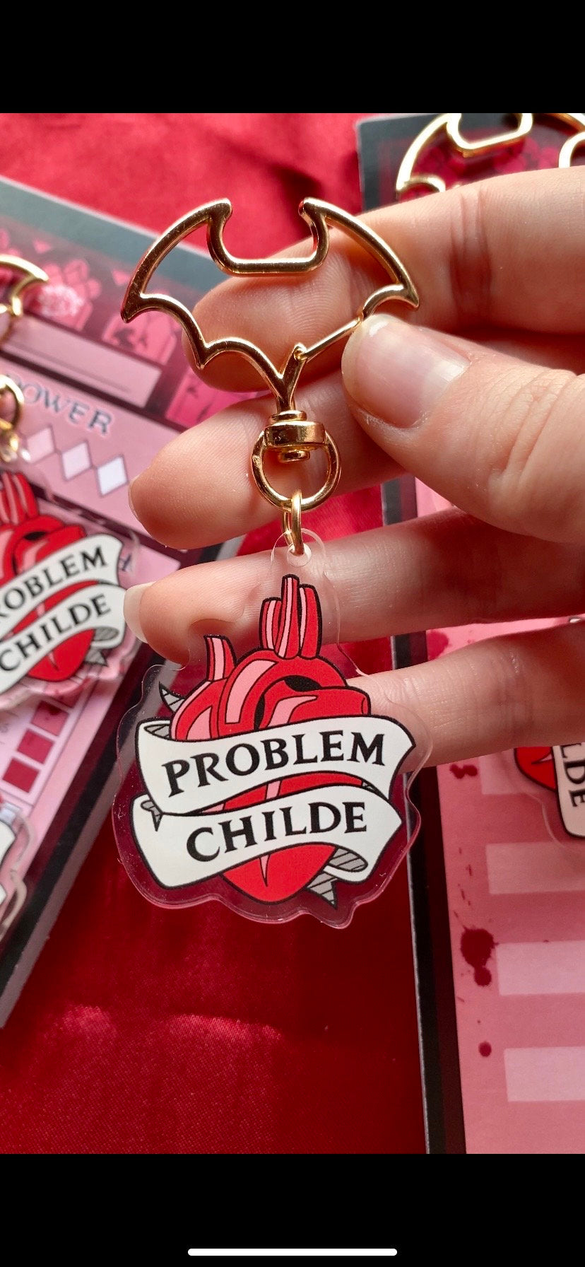 Problem Childe Keychain - Vampiric Gothic Keychain