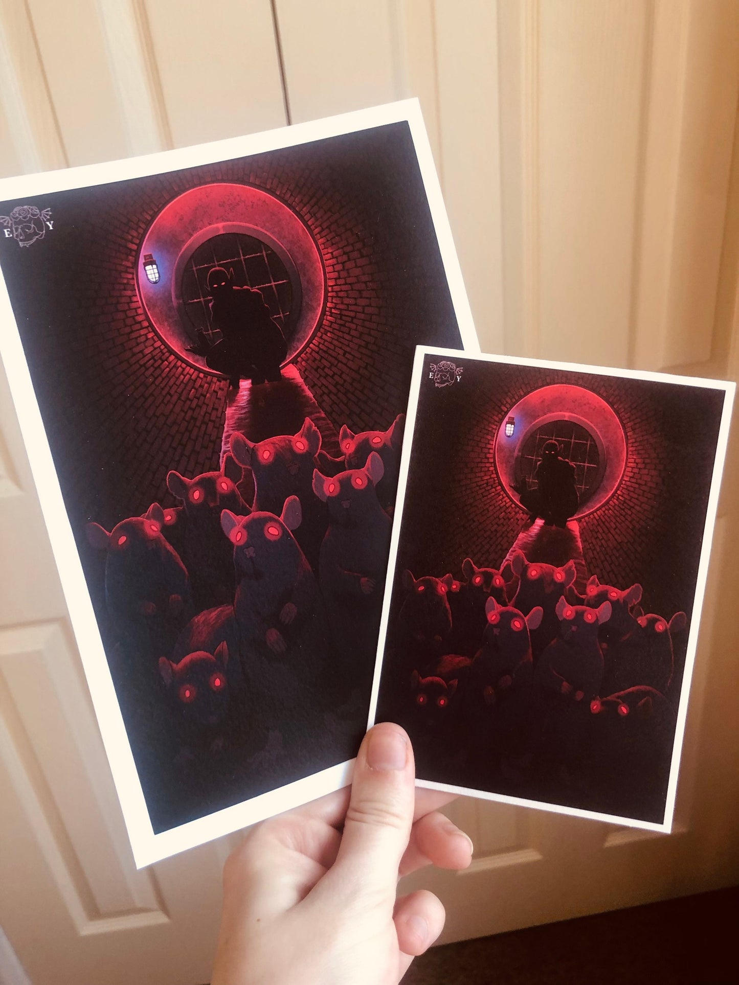 The Mischief RED [Limited Edition] - Gothic Print (Postcard / A5)