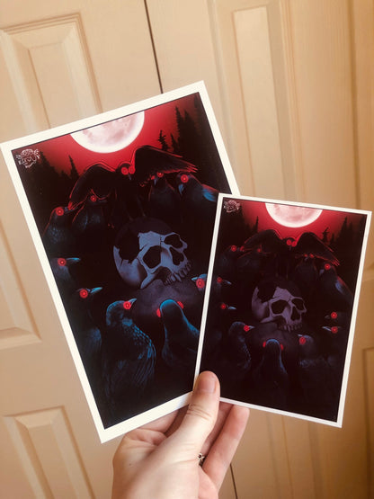 The Murder RED [Limited Edition] - Gothic Print (Postcard / A5)