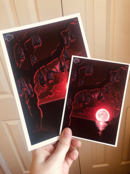 The Swarm RED [Limited Edition] - A6 Gothic Print (Postcard / A5)