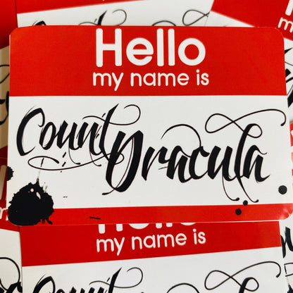 Hello, My Name is Dracula - Sticker