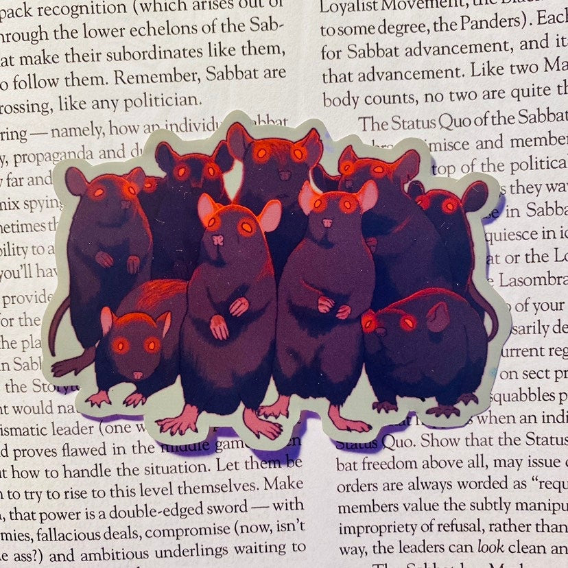 Pile of Rats Sticker