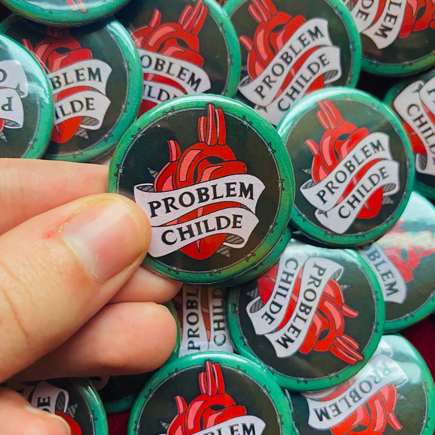 Problem Childe - Gothic Button Pin Badge