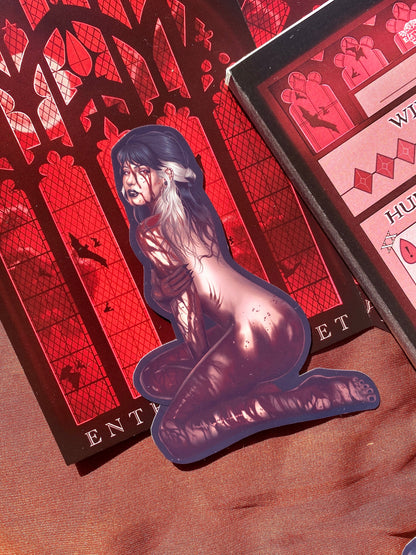 Vampire Beauty - Pinup Gothic Vinyl Sticker