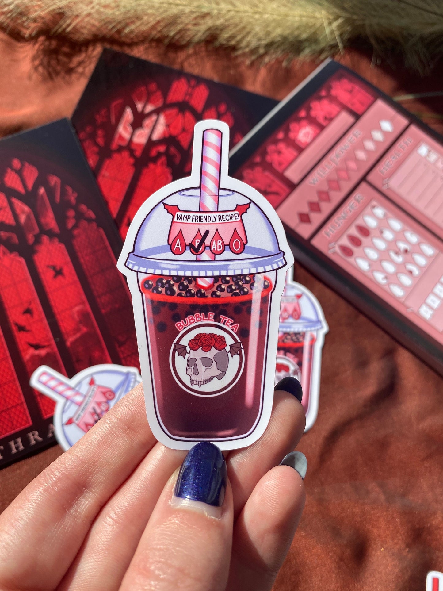 Blood Bubble Tea - Vampire Sticker
