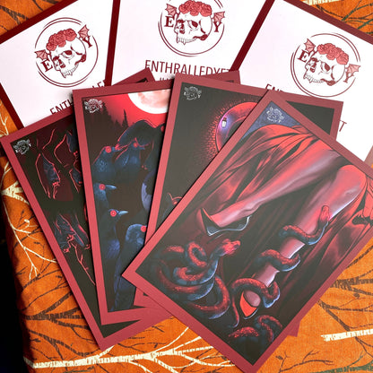 The Den RED [Limited Edition] - Gothic Print (Postcard / A5)