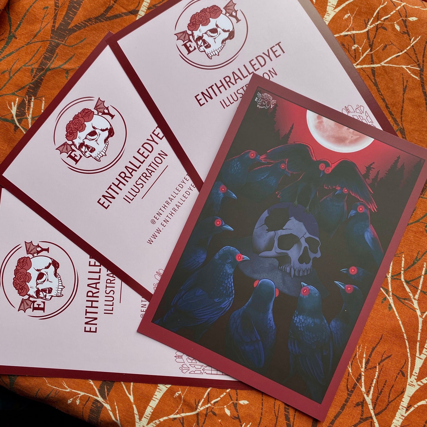 The Murder RED [Limited Edition] - Gothic Print (Postcard / A5)