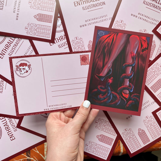 The Den RED [Limited Edition] - Gothic Print (Postcard / A5)