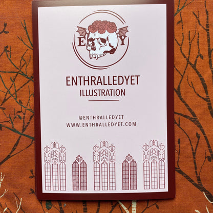 The Mischief RED [Limited Edition] - Gothic Print (Postcard / A5)