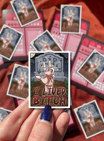 I Lived, Bitch - Undead Supernatural Sticker