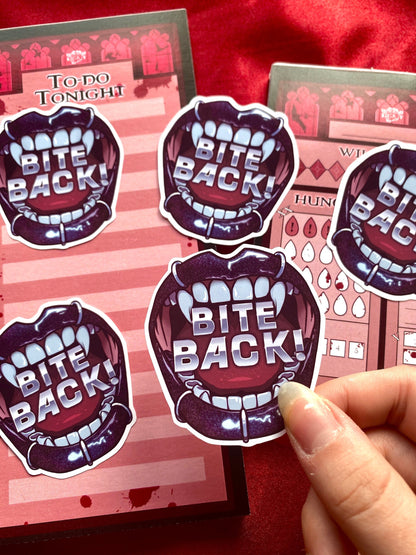 Bite Back! - Gothic Vampire Sticker