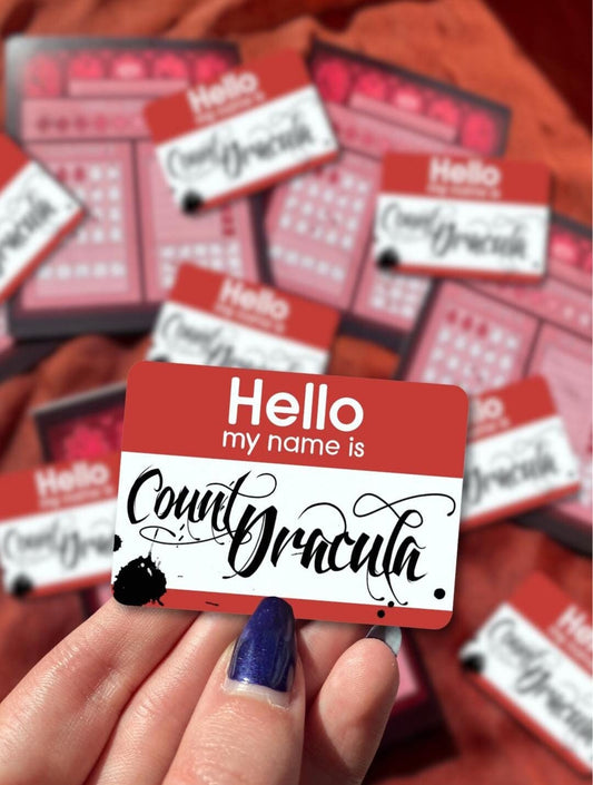 Hello, My Name is Dracula - Sticker