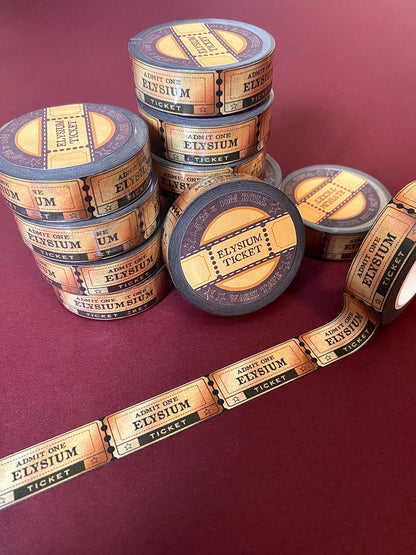 Elysium Ticket - Gothic Vampire Washi Tape