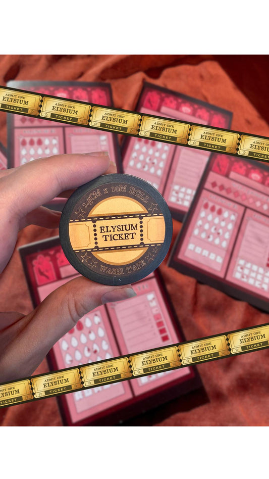 Elysium Ticket - Gothic Vampire Washi Tape