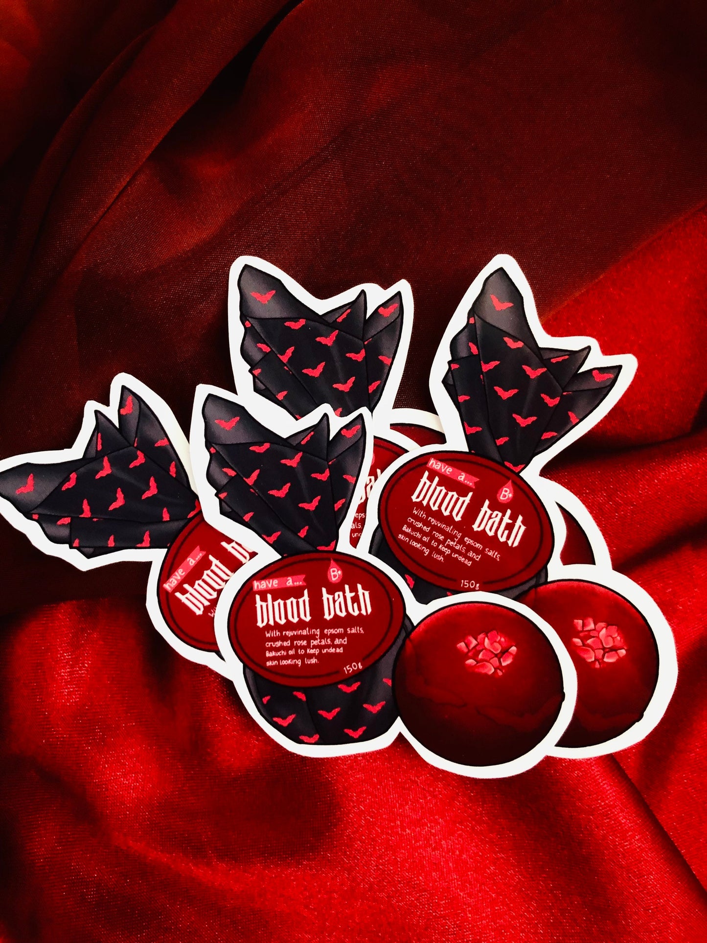 Bloodbath Bomb - Gothic, Glossy Sticker