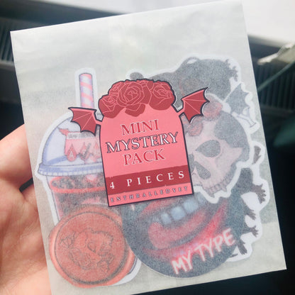 Mini Mystery Vampire Stickers - 4 pieces (Matte)