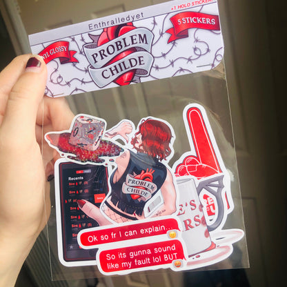 Problem Childe - Sticker Pack (6 pieces, Glossy)
