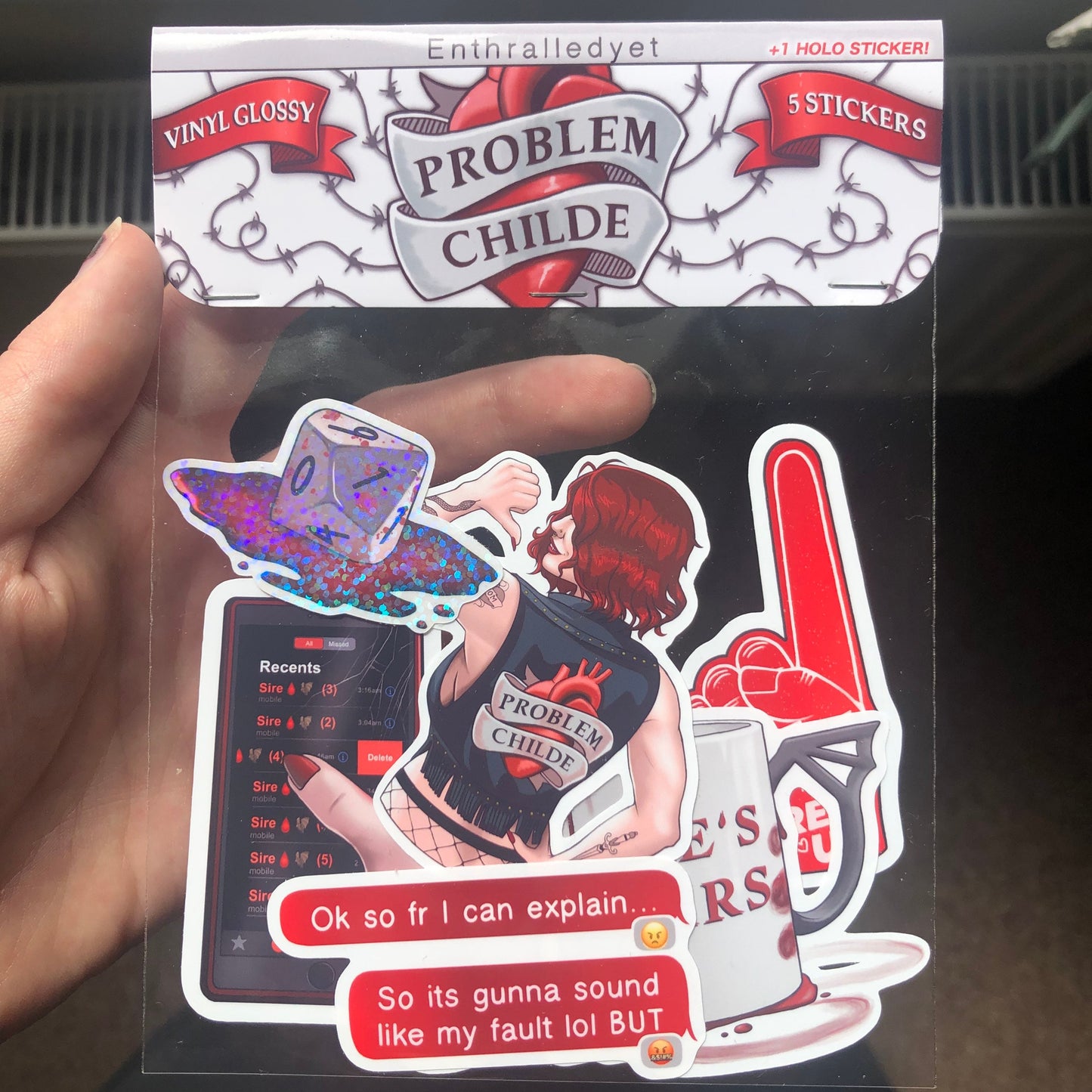 Problem Childe - Sticker Pack (6 pieces, Glossy)