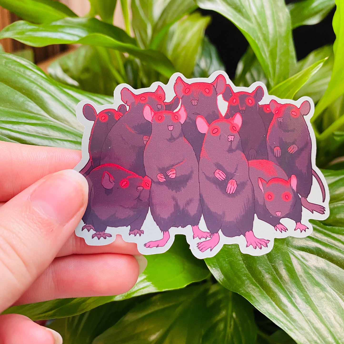 Pile of Rats Sticker (Glossy)