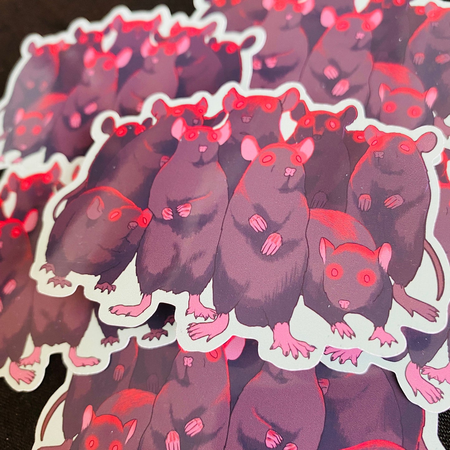 Pile of Rats Sticker (Glossy)