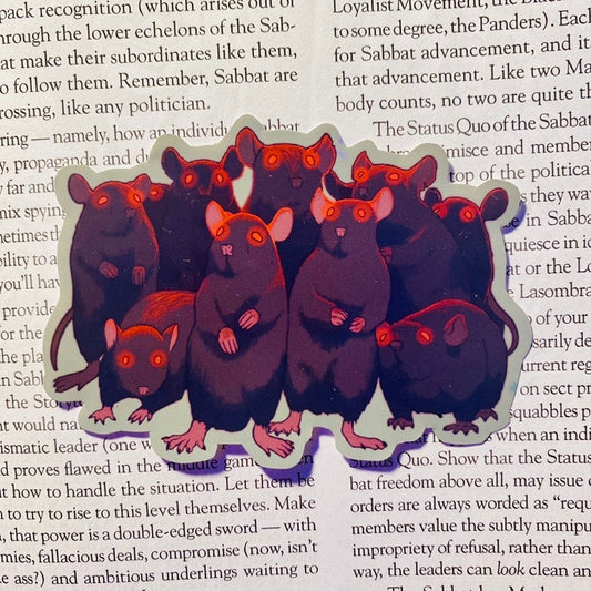 Pile of Rats Sticker (Glossy)