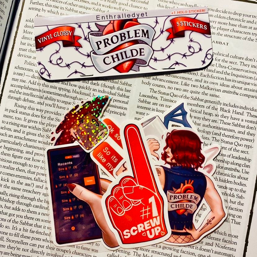 Problem Childe - Sticker Pack (6 pieces, Glossy)