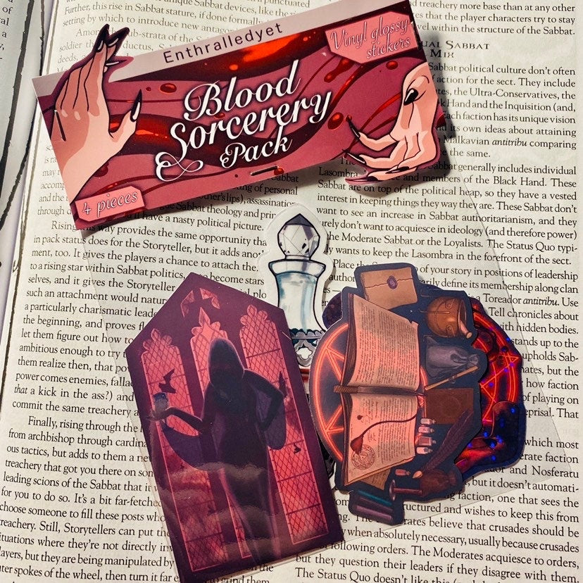 Blood Sorcery Sticker Pack - 4 pieces (Glossy)