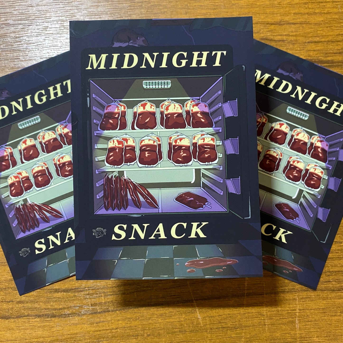 Midnight Snack - Vampire Print (A6 Postcard)