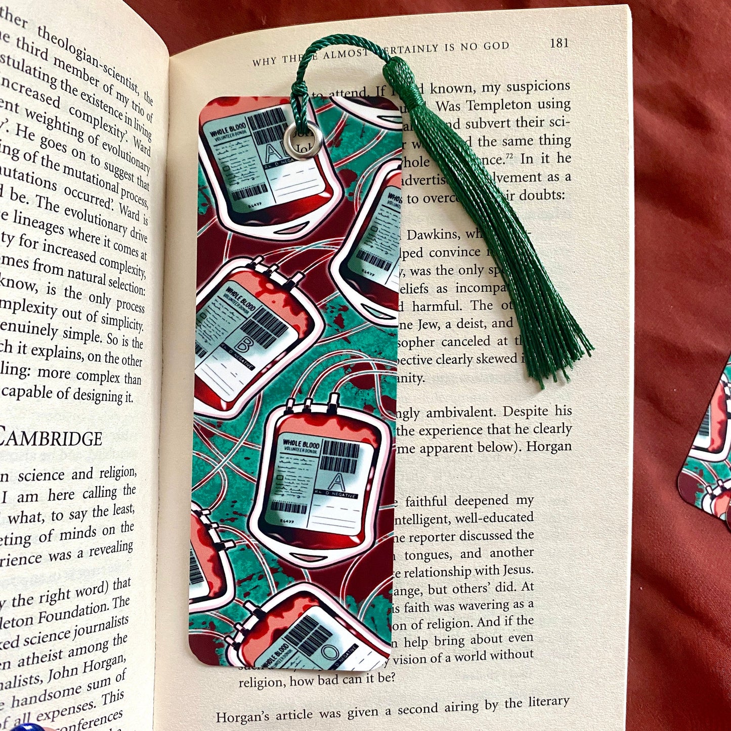 Blood Bag - Gothic Vampire Bookmark