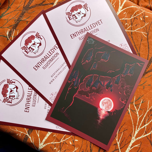 The Swarm RED [Limited Edition] - A6 Gothic Print (Postcard/A5)