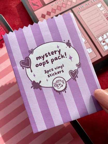 Mystery Oops Pack (3 pcs Gothic Stickers)