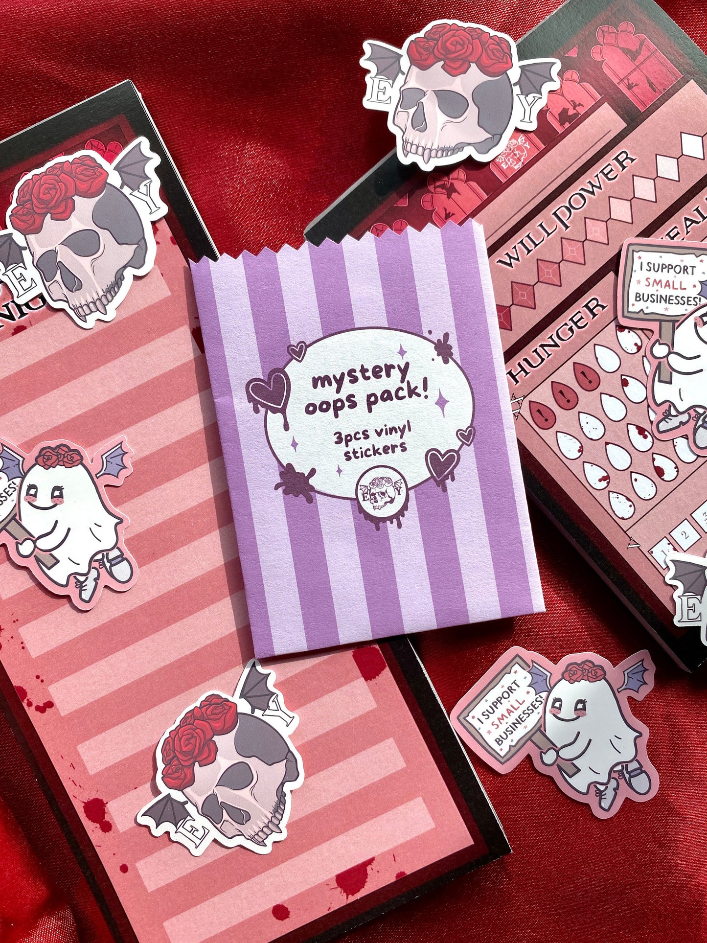 Mystery Oops Pack (3 pcs Gothic Stickers)