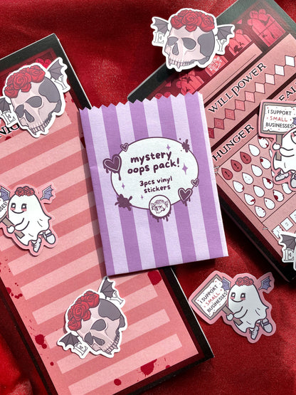 Mystery Oops Pack (3 pcs Gothic Stickers)