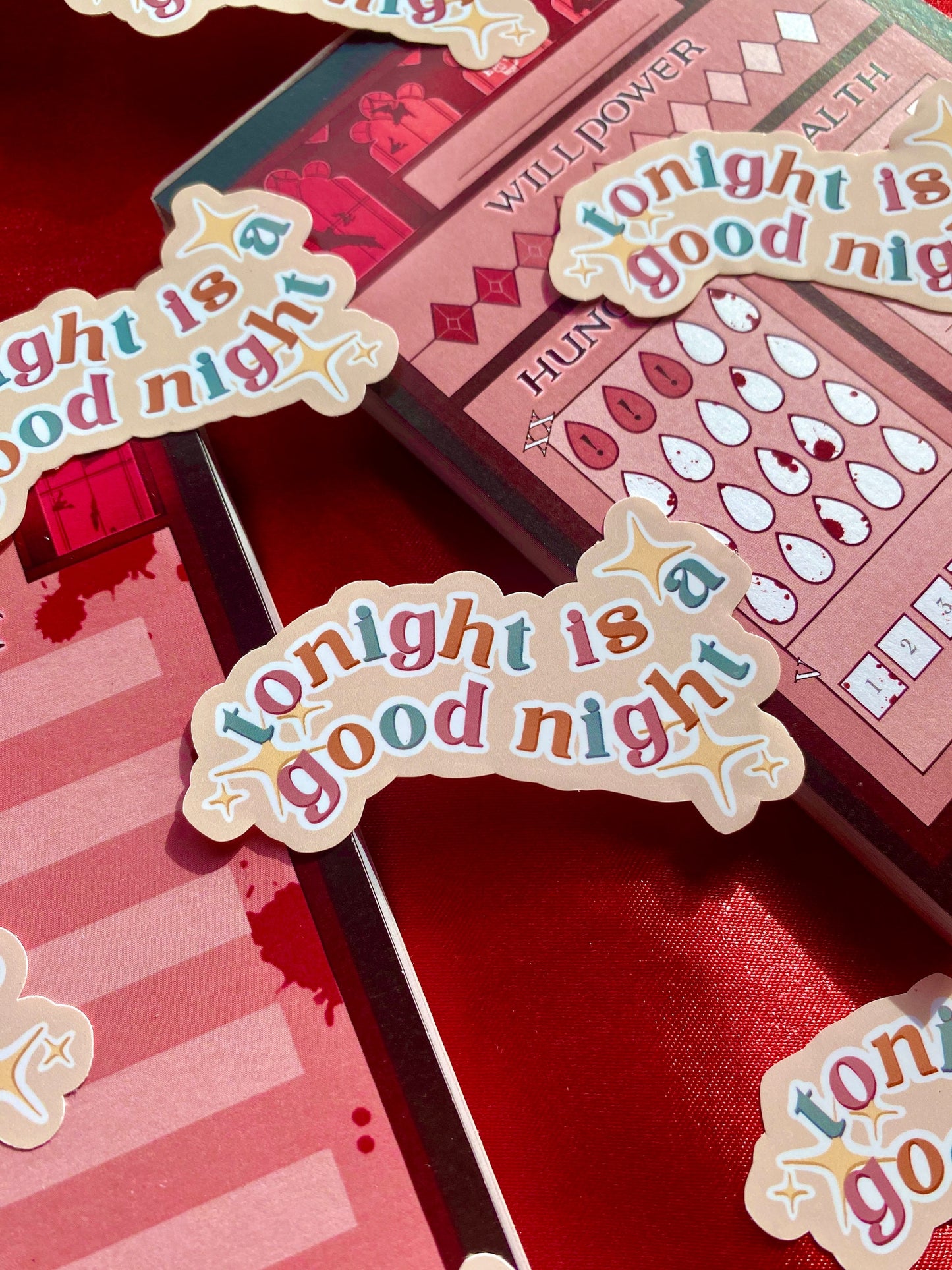 Tonight is a Good Night - Gothic Vampire Self-Love Sticker