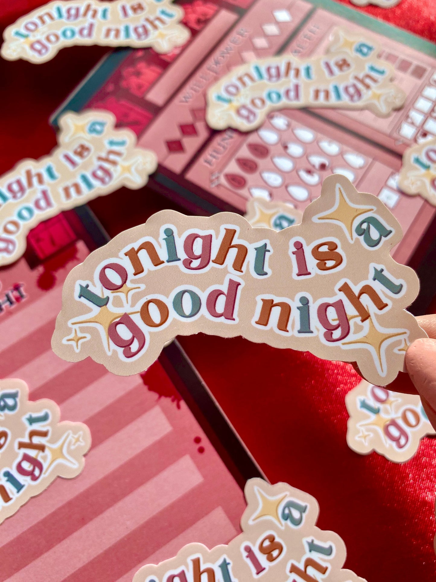 Tonight is a Good Night - Gothic Vampire Self-Love Sticker