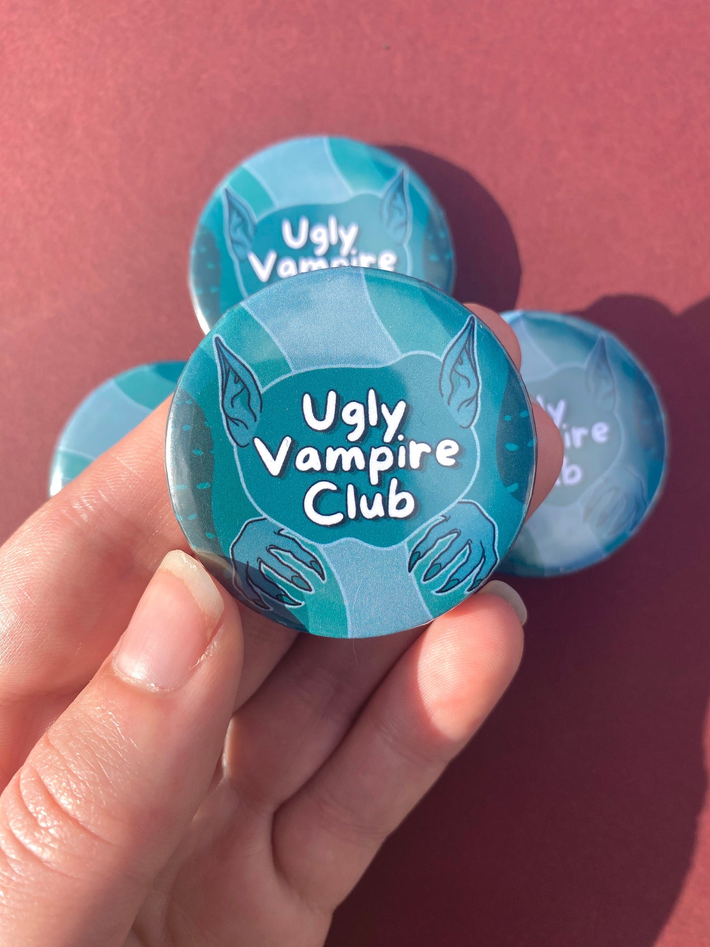 Vampire Club - Gothic Button Pin Badges (12 Designs Available)