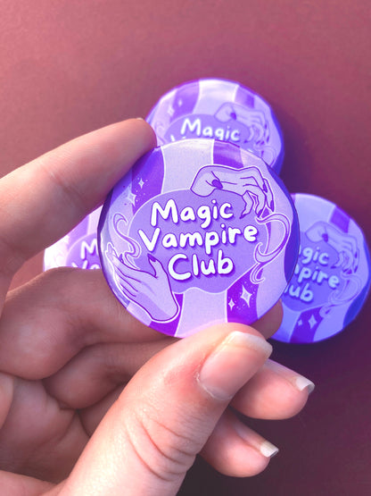 Vampire Club - Gothic Button Pin Badges (12 Designs Available)