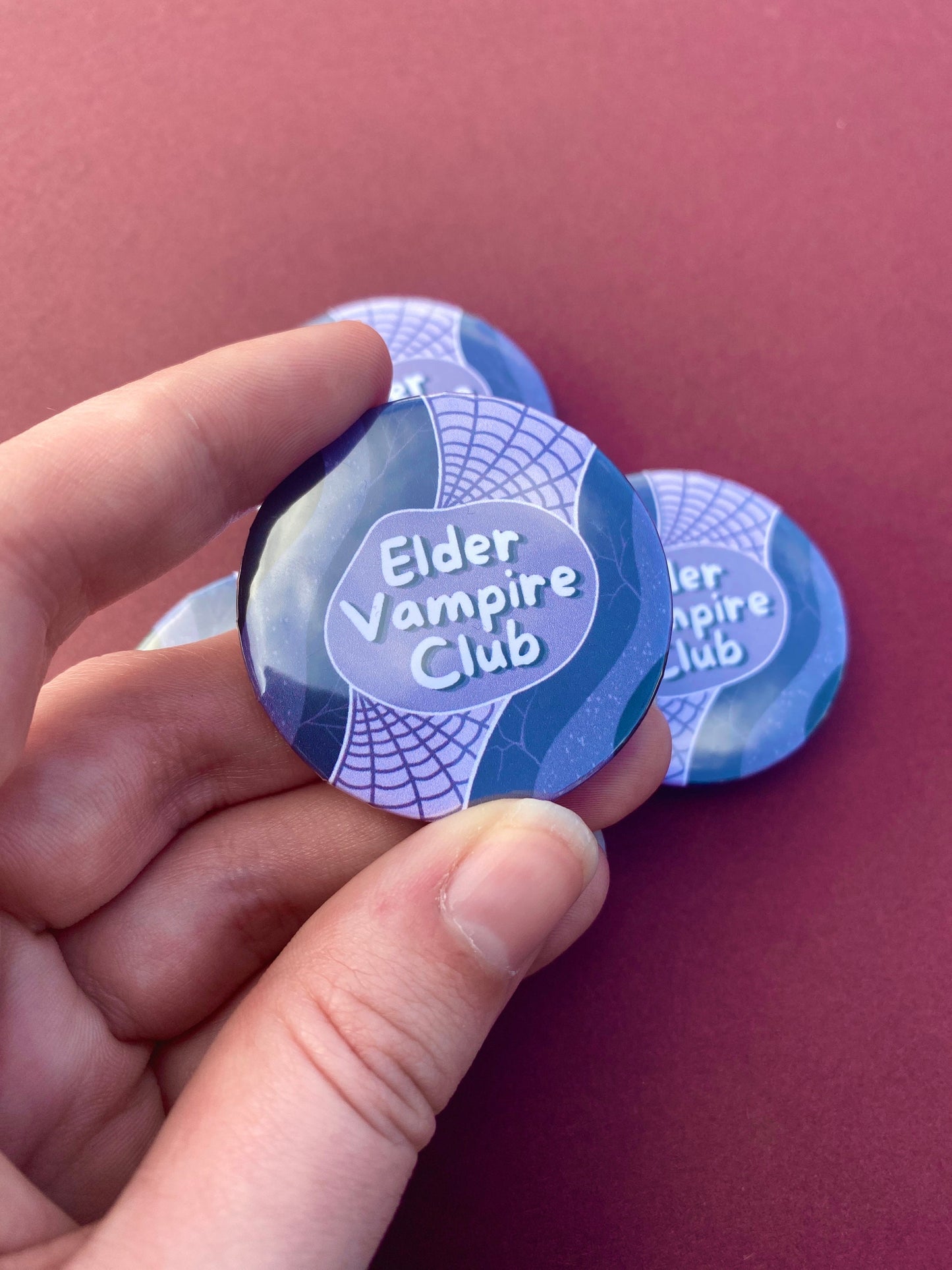 Vampire Club - Gothic Button Pin Badges (12 Designs Available)