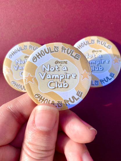 Vampire Club - Gothic Button Pin Badges (12 Designs Available)